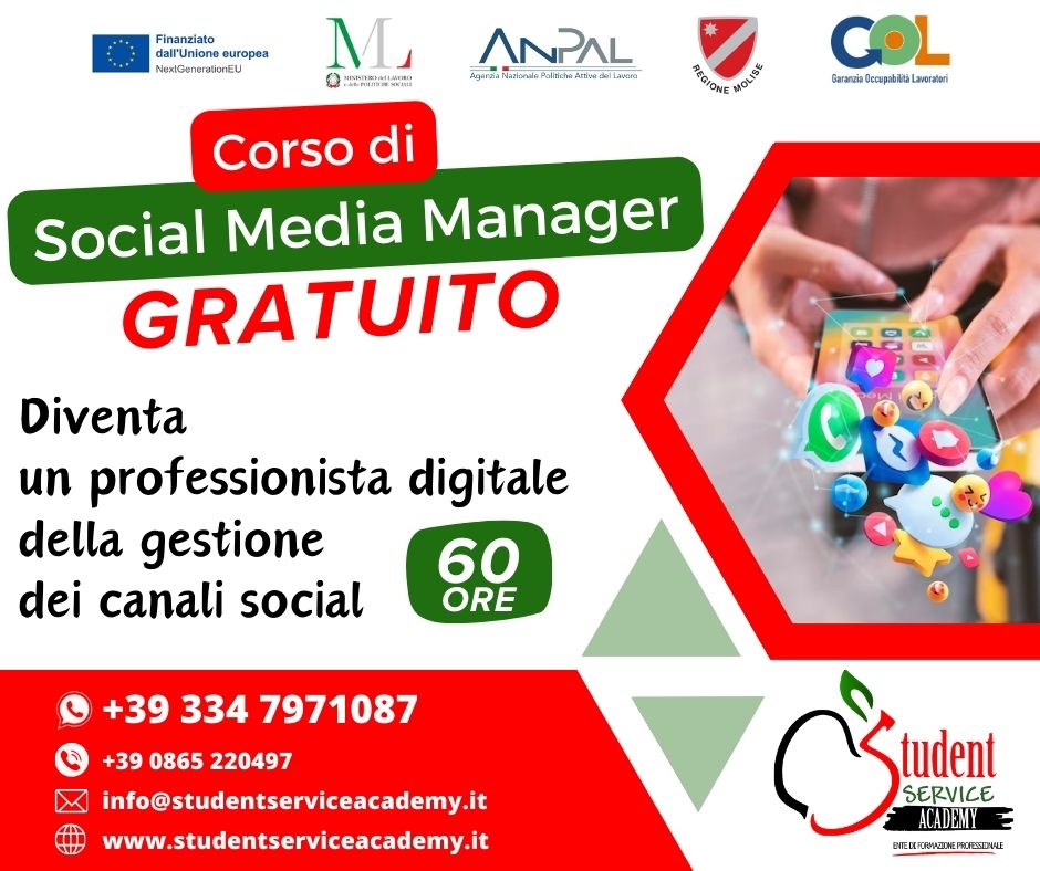 Programma GOL - Social Media Manager